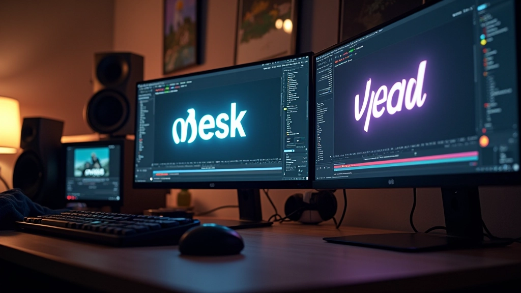 Estação de trabalho profissional para design de movimento e tipografia cinética